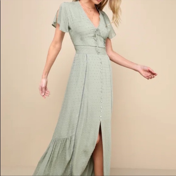 Lulus Completely In Love Sage Green Dress - Picture 2 of 6